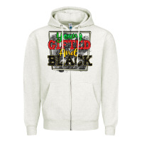 Oatmeal Heather young gifted and black Zipper Hoodie - CowGirlArtShop