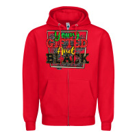 Red young gifted and black Zipper Hoodie - CowGirlArtShop