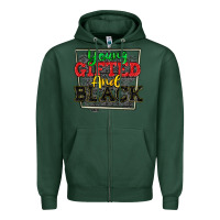Sports Green young gifted and black Zipper Hoodie - CowGirlArtShop
