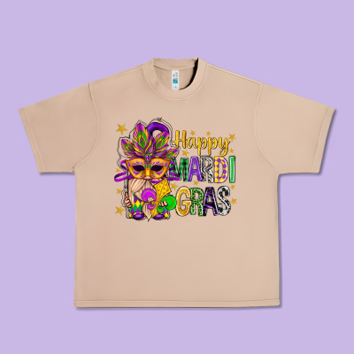 Happy Mardi Gras With Gnome Urban Heavy Tee Designed By Bundleandbundleshop
