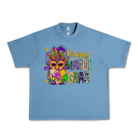 Pebble Blue Happy Mardi Gras With Gnome Urban Heavy Tee - BundleAndBundleShop