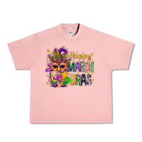 Salmon Happy Mardi Gras With Gnome Urban Heavy Tee - BundleAndBundleShop