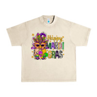 Sandshell Happy Mardi Gras With Gnome Urban Heavy Tee - BundleAndBundleShop