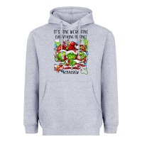 Heather Grey its fine were fine everything is fine cnacrew Heavyweight Hoodie - FaDigitalArtStudio