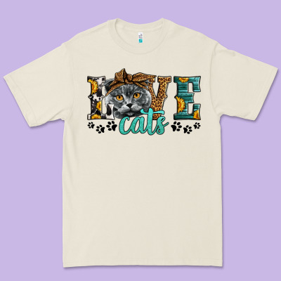 Love Cats Scottish Fold Premium Tee Designed By Lillyallendesigns