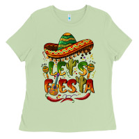 Matcha let's fiesta mexican hat Ladies Tee - BarkalooDesign