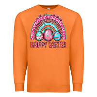Carrot Happy Easter eggs rainbow Premium Sweatshirt - OliviaCreatesArt