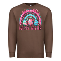 Chestnut Happy Easter eggs rainbow Premium Sweatshirt - OliviaCreatesArt