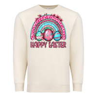 Sandshell Happy Easter eggs rainbow Premium Sweatshirt - OliviaCreatesArt