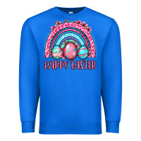 True Royal Happy Easter eggs rainbow Premium Sweatshirt - OliviaCreatesArt