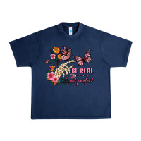 Navy be real not perfect Urban Heavy Tee - JahusDesignShop