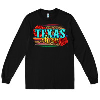 Black Texas Chica with roses Long Sleeve Tee - Jasminsmagicworld