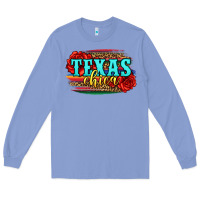 Colony Blue Texas Chica with roses Long Sleeve Tee - Jasminsmagicworld
