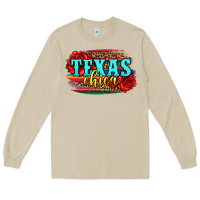 Mushroom Texas Chica with roses Long Sleeve Tee - Jasminsmagicworld