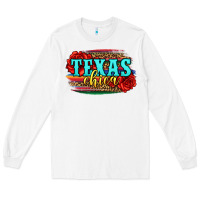 White Texas Chica with roses Long Sleeve Tee - Jasminsmagicworld