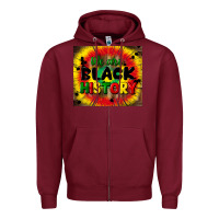 Burgundy we are black history Zipper Hoodie - CowGirlArtShop