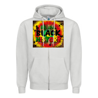Dove Grey we are black history Zipper Hoodie - CowGirlArtShop