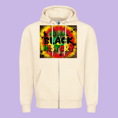 We Are Black History Zipper Hoodie Designed By Cowgirlartshop