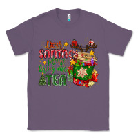 Lavender deer santa please bring me tea Classic Tee - MaliasSmallBusiness