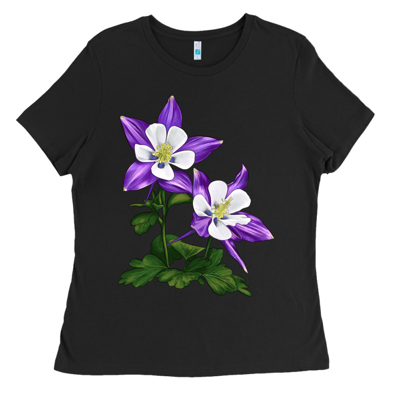 Rocky Mountain Columbine Ladies Tee by LillyAllenDesigns | Teevron