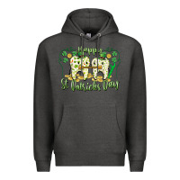 Charcoal Heather Happy St. Patrick's Day Tooth Dentist Premium Hoodie - CowGirlArtShop
