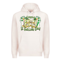 Pale Pink Happy St. Patrick's Day Tooth Dentist Premium Hoodie - CowGirlArtShop