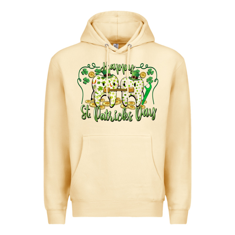 Happy St. Patrick's Day Tooth Dentist Premium Hoodie by CowGirlArtShop | Teevron