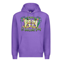 Purple Happy St. Patrick's Day Tooth Dentist Premium Hoodie - CowGirlArtShop