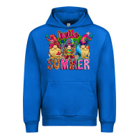 Cobalt Hello summer Gnome Urban Hoodie - CowhideDigitalArt