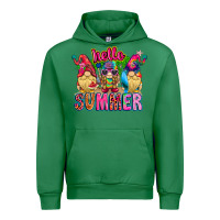 Emerald Hello summer Gnome Urban Hoodie - CowhideDigitalArt