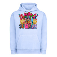 Pigment Grape Ice Hello summer Gnome Urban Hoodie - CowhideDigitalArt
