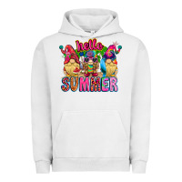 Pigment Lunar Rock Hello summer Gnome Urban Hoodie - CowhideDigitalArt
