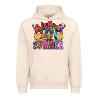 Sandshell Hello summer Gnome Urban Hoodie - CowhideDigitalArt
