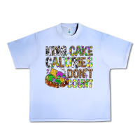 Grape Ice King Cake Calories Don't Count Mardi Gras Urban Heavy Tee - BundleAndBundleShop