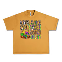 Peanut Butter King Cake Calories Don't Count Mardi Gras Urban Heavy Tee - BundleAndBundleShop