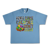 Pebble Blue King Cake Calories Don't Count Mardi Gras Urban Heavy Tee - BundleAndBundleShop