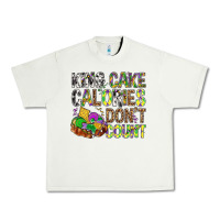 Pistachio King Cake Calories Don't Count Mardi Gras Urban Heavy Tee - BundleAndBundleShop