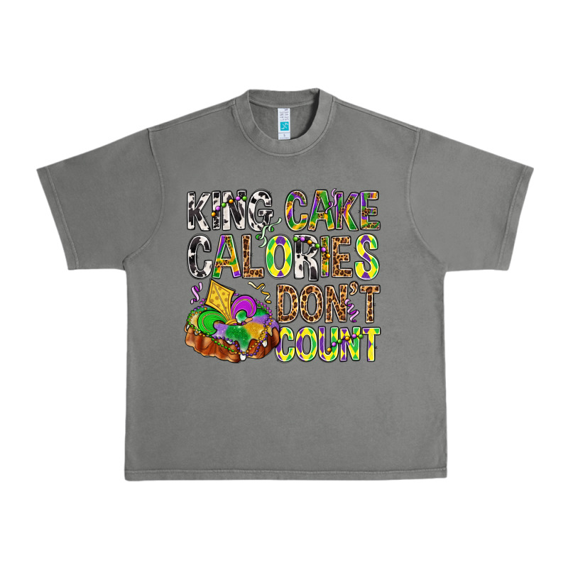 King Cake Calories Don't Count Mardi Gras Urban Heavy Tee by BundleAndBundleShop | Teevron