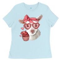 Baby Blue cute baby lamb valentines day Ladies Tee - Jasminsmagicworld