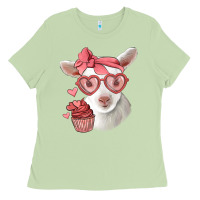 Matcha cute baby lamb valentines day Ladies Tee - Jasminsmagicworld