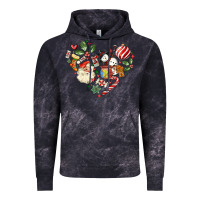 Cloud Black christmas heart Vintage Hoodie - MaliasSmallBusiness