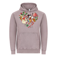 Vintage Zinc christmas heart Vintage Hoodie - MaliasSmallBusiness