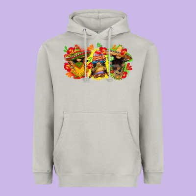 Cinco De Mayo Gnomies Heavyweight Hoodie Designed By Fadigitalartstudio