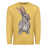 Antique Gold Easter bunny Premium Sweatshirt - OliviaCreatesArt