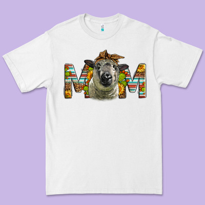 Western Hampshire Sheep Mom Premium Tee Designed By Lillyallendesigns