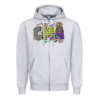 Heather Grey cma mardi gras certified medical assistant Zipper Hoodie - CowGirlArtShop