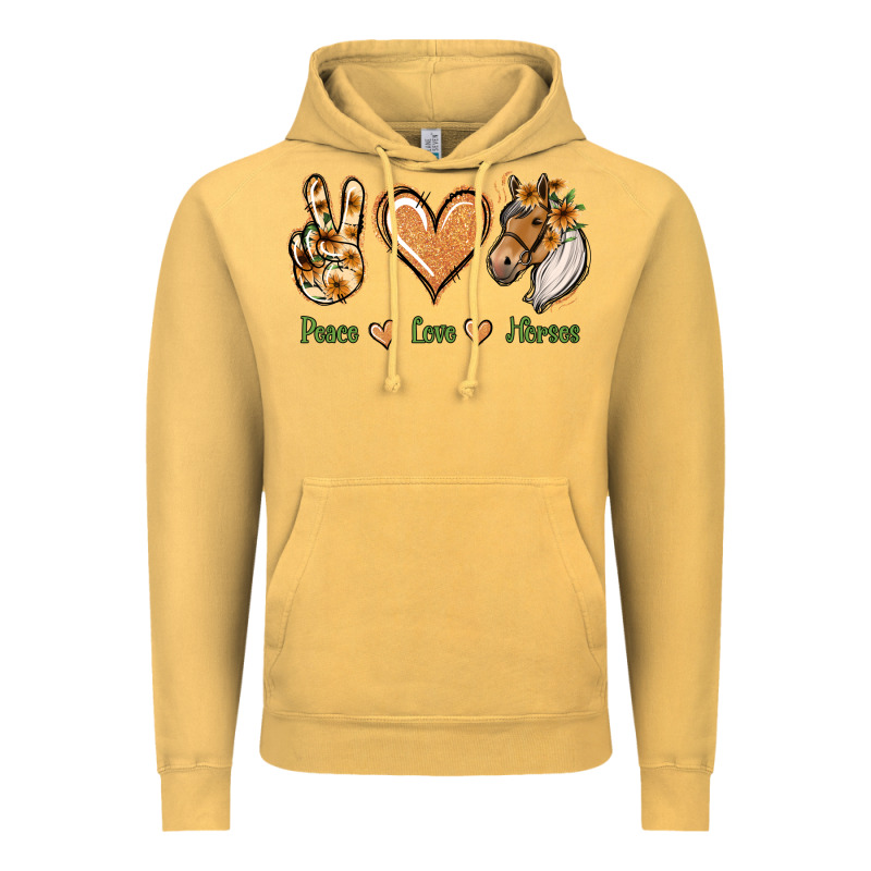 Peace Love Horses Vintage Hoodie by Jasminsmagicworld | Teevron