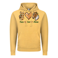Vintage Mustard Peace Love Horses Vintage Hoodie - Jasminsmagicworld