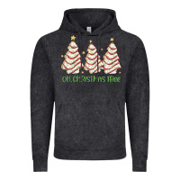 Vintage Black oh christmas tree cake Vintage Hoodie - MaliasSmallBusiness