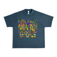 Midnight Navy Little miss Mardi Gras Urban Heavy Tee - BundleAndBundleShop
